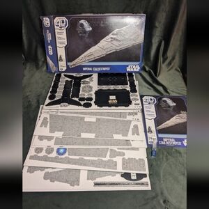 Cardstock Model Kit 4D BUILD Star Wars Imperial Star Destroyer. Open Box. Unused